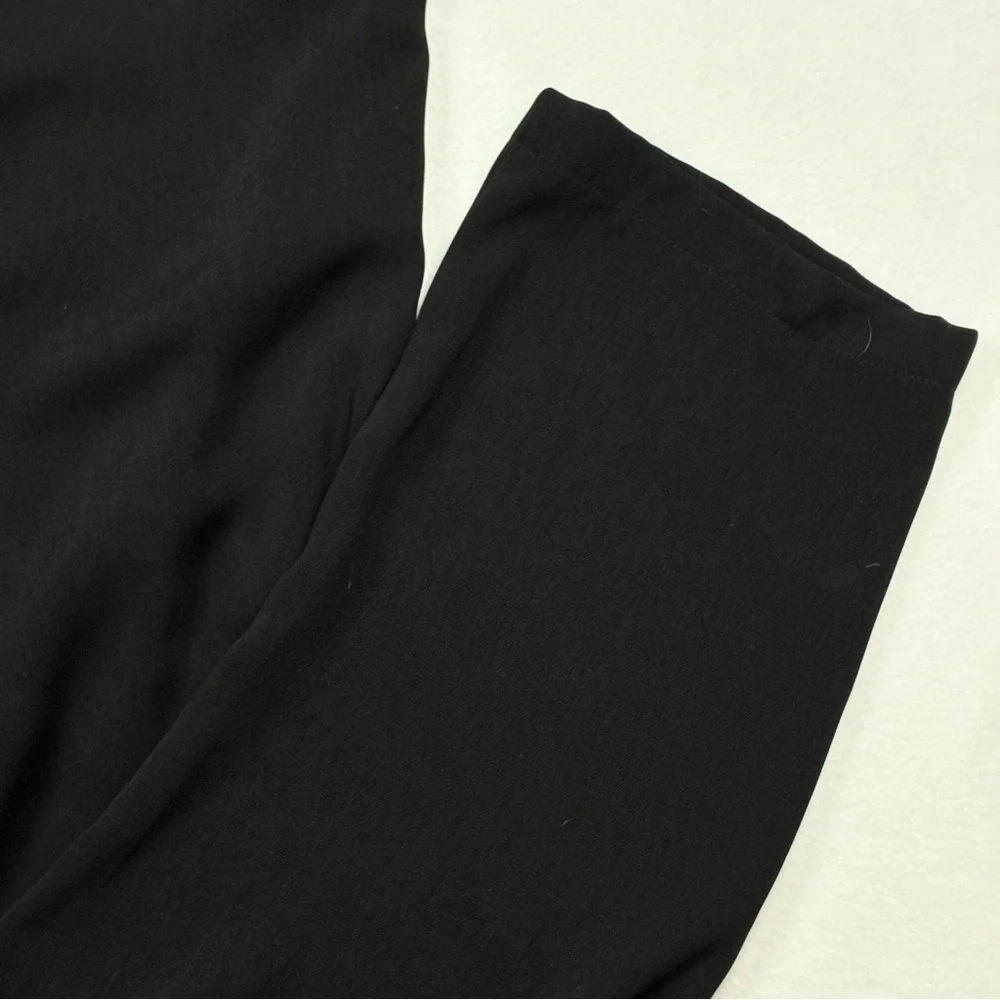 J.Crew Women jumpsuit Cuffed Camp-Shirt Small Black V-Neck Short Sleeve